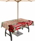 Spillproof Red Heart Tablecloth with Zipper - Perfect for Outdoor Dining