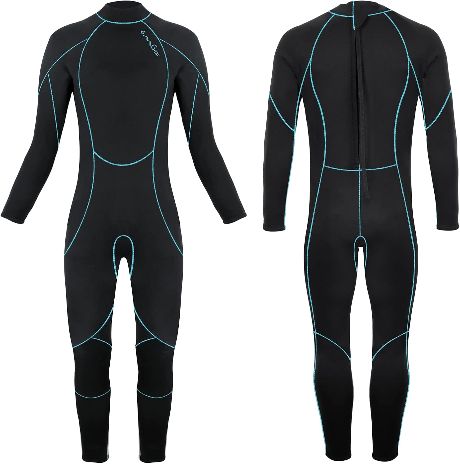 OMGear Kids Wetsuit 3mm Neoprene Thermal Swimsuit for Youth