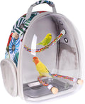 Bird Travel Carrier Cage Clear Space Capsule Backpack - Hands-Free
