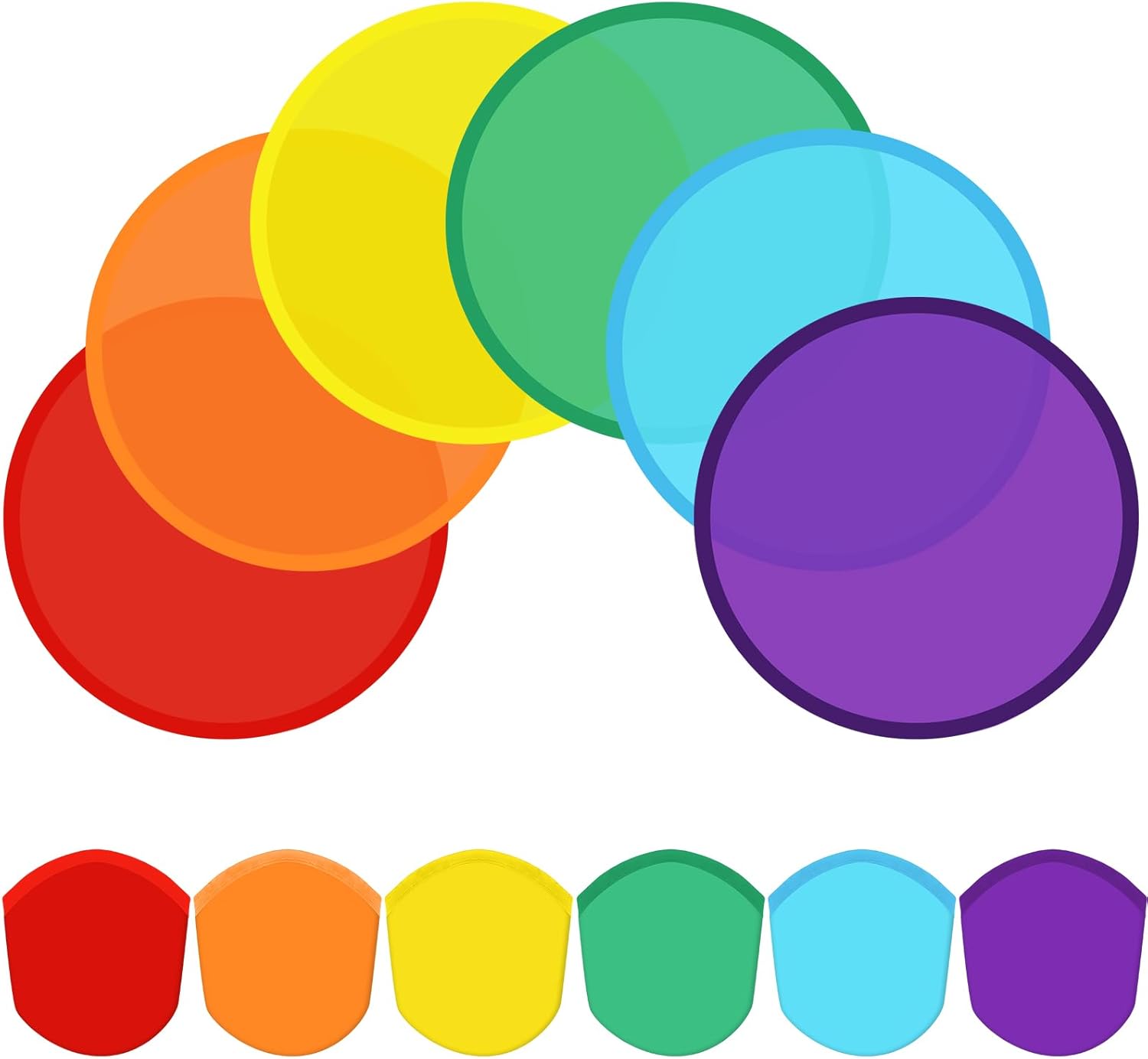 Gejoy Foldable Flying Disc Fans Set - Colorful Outdoor Fun!