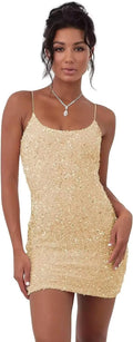 Sparkly Sequin Homecoming Dresses for Teens Short Tight Corset Prom We