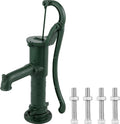 Antique Hand Water Pump - Green Cast Iron Hand Pitcher Pump 14.6 x 5.9