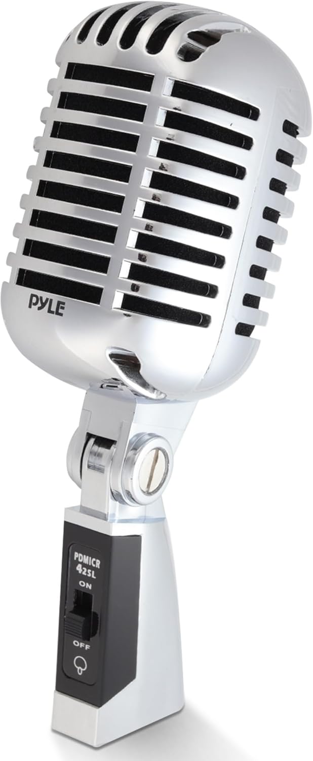 Pyle Classic Retro Dynamic Vocal Microphone for Performances