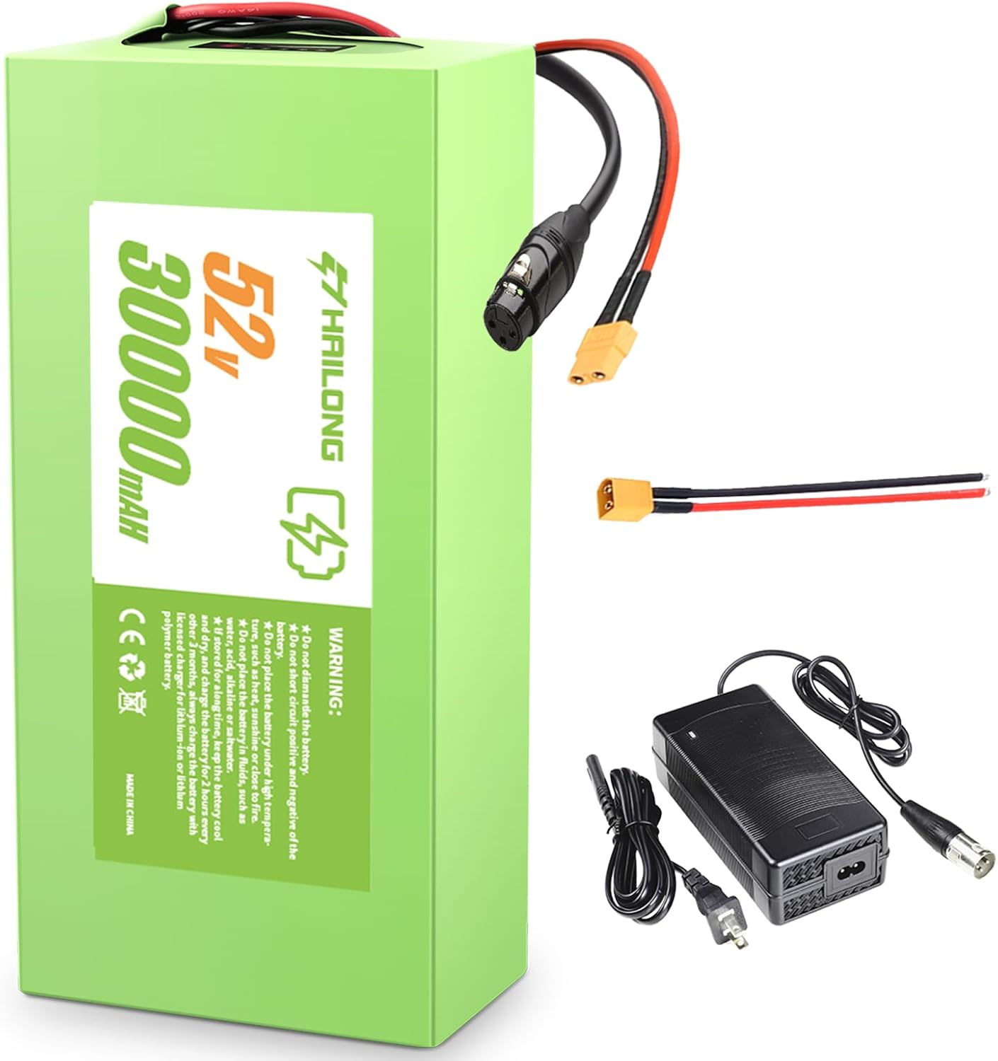 HAILONG 52V 30Ah Lithium Ion Ebike Battery for Electric Bikes
