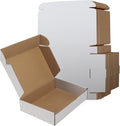 9x6x2 Shipping Boxes Set of 50 - Small White Corrugated Mailer Boxes