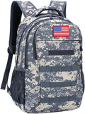 4land Camo Backpack for Boys 40L - Durable School and Tactical Pack
