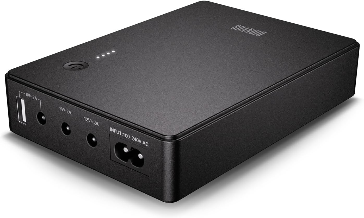 Shanqiu Mini UPS Battery Backup for Router and Security Camera