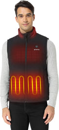ORORO Men's Heated Quilted Vest with Heated Collar - USB-C Battery