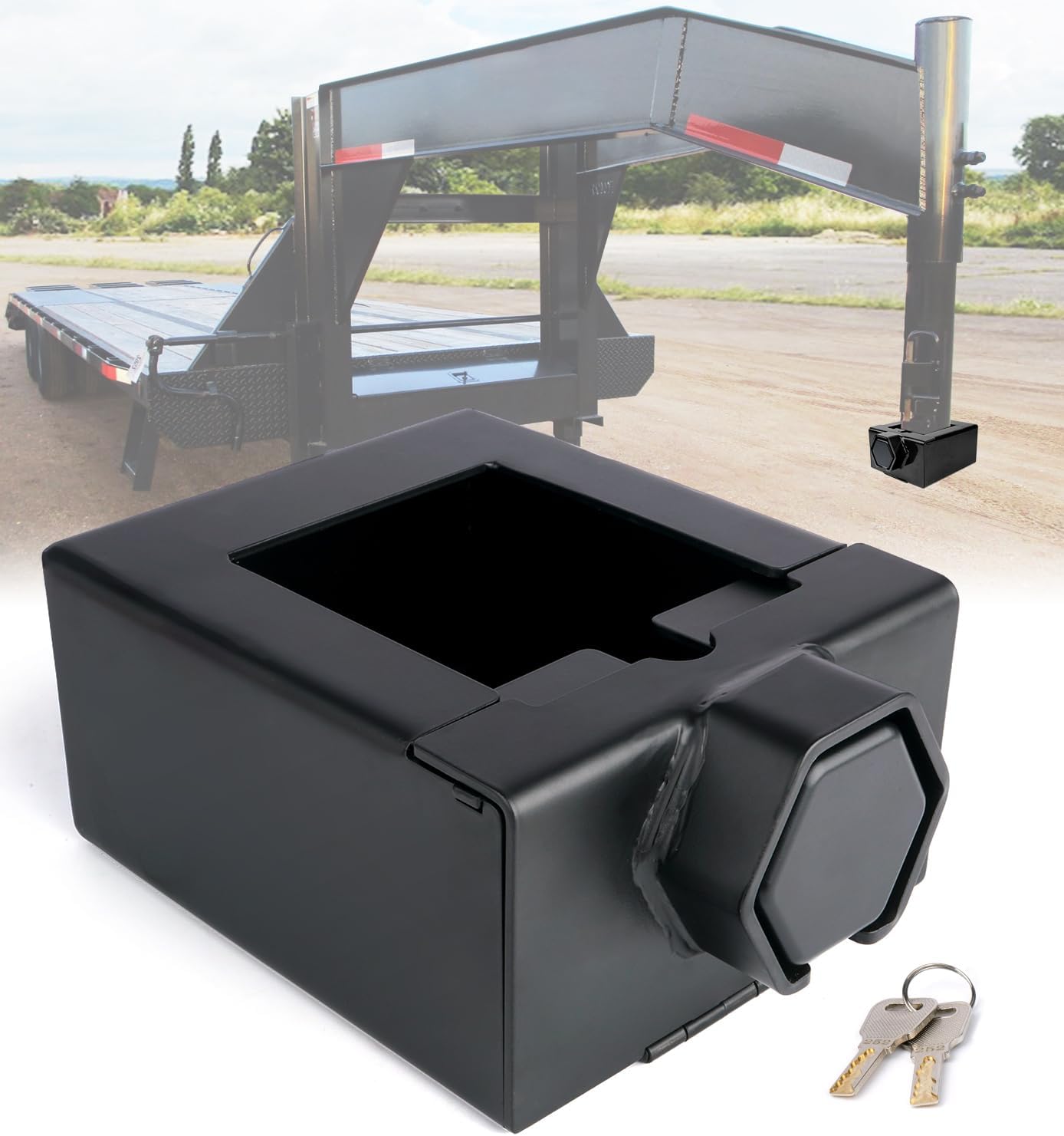 Gooseneck Trailer Lock - Heavy Duty Security for Trailers