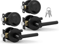 Mega Handles Ronn Entrance Combo Keyed Entry - Matte Black