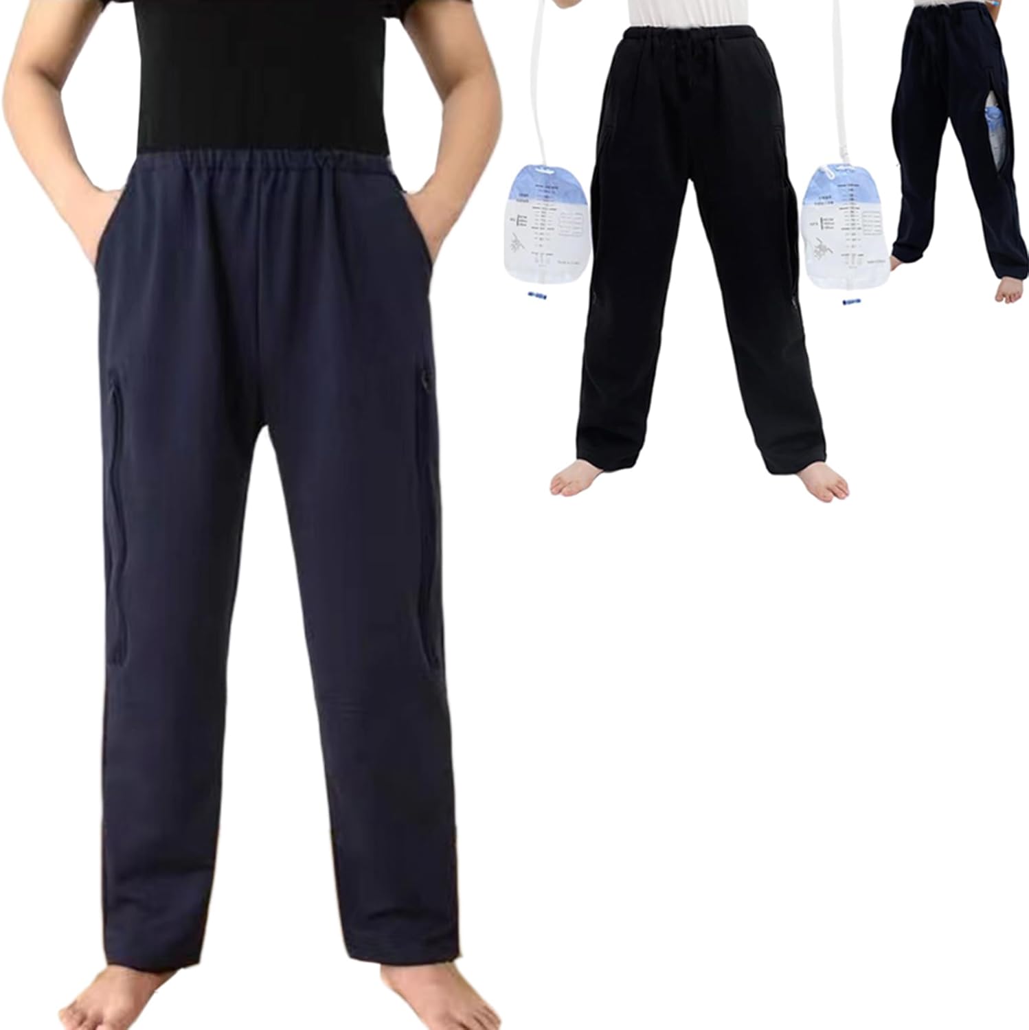 Urine Bag Pants for Elderly with Hidden Urine Bag Design