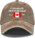 Canada is Not for Sale Hat - Adjustable Vintage Cotton Ball Cap
