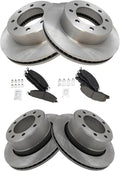 TRQ Front and Rear Brake Pad & Rotor Kit for Dodge Ram 2500