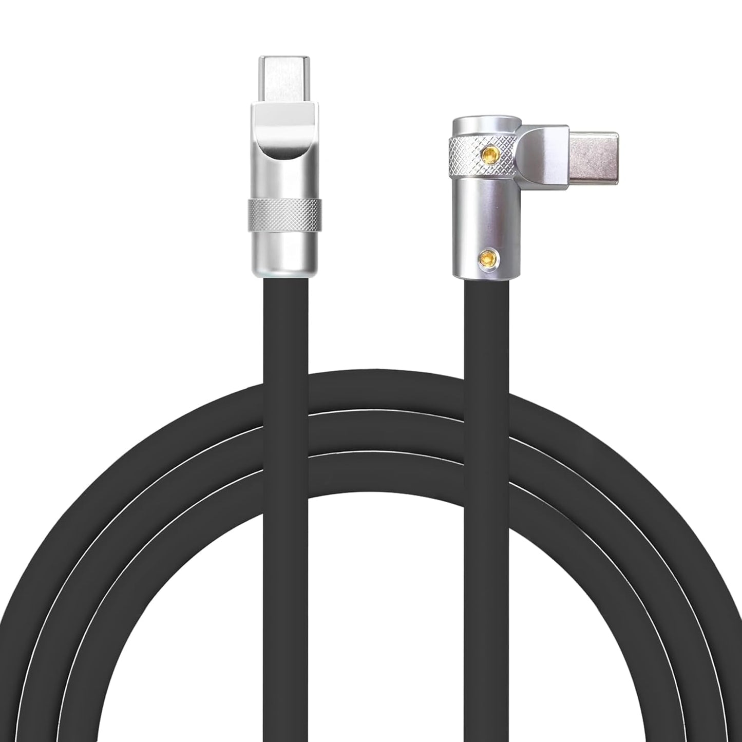 Chubbycable FlexElbow 90 Degree USB C Cable for Fast Charging
