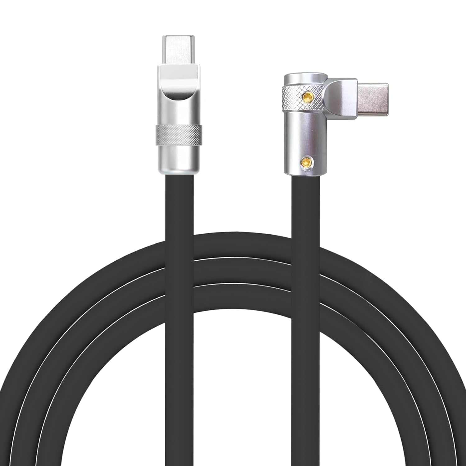 Chubbycable FlexElbow 90 Degree USB C Cable for Fast Charging