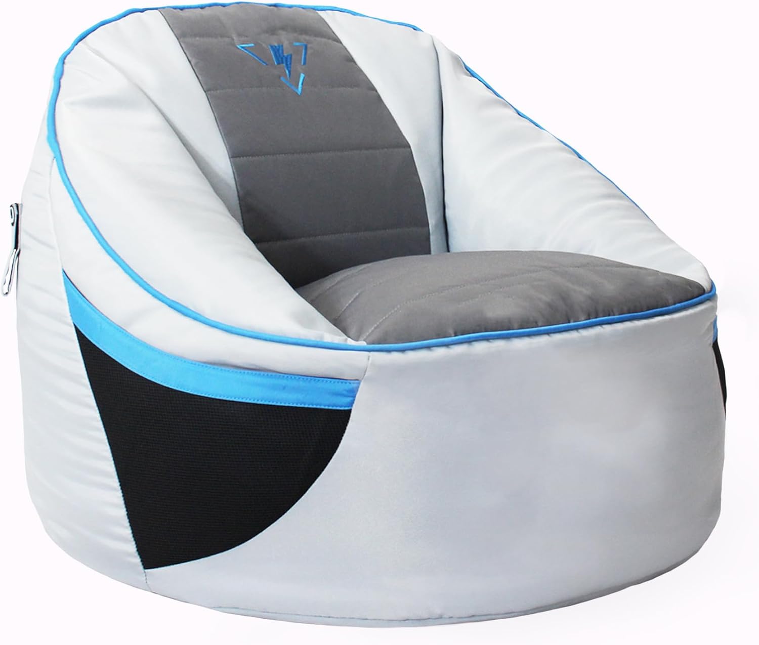 Durable Gray & Blue Gaming Chair Cover