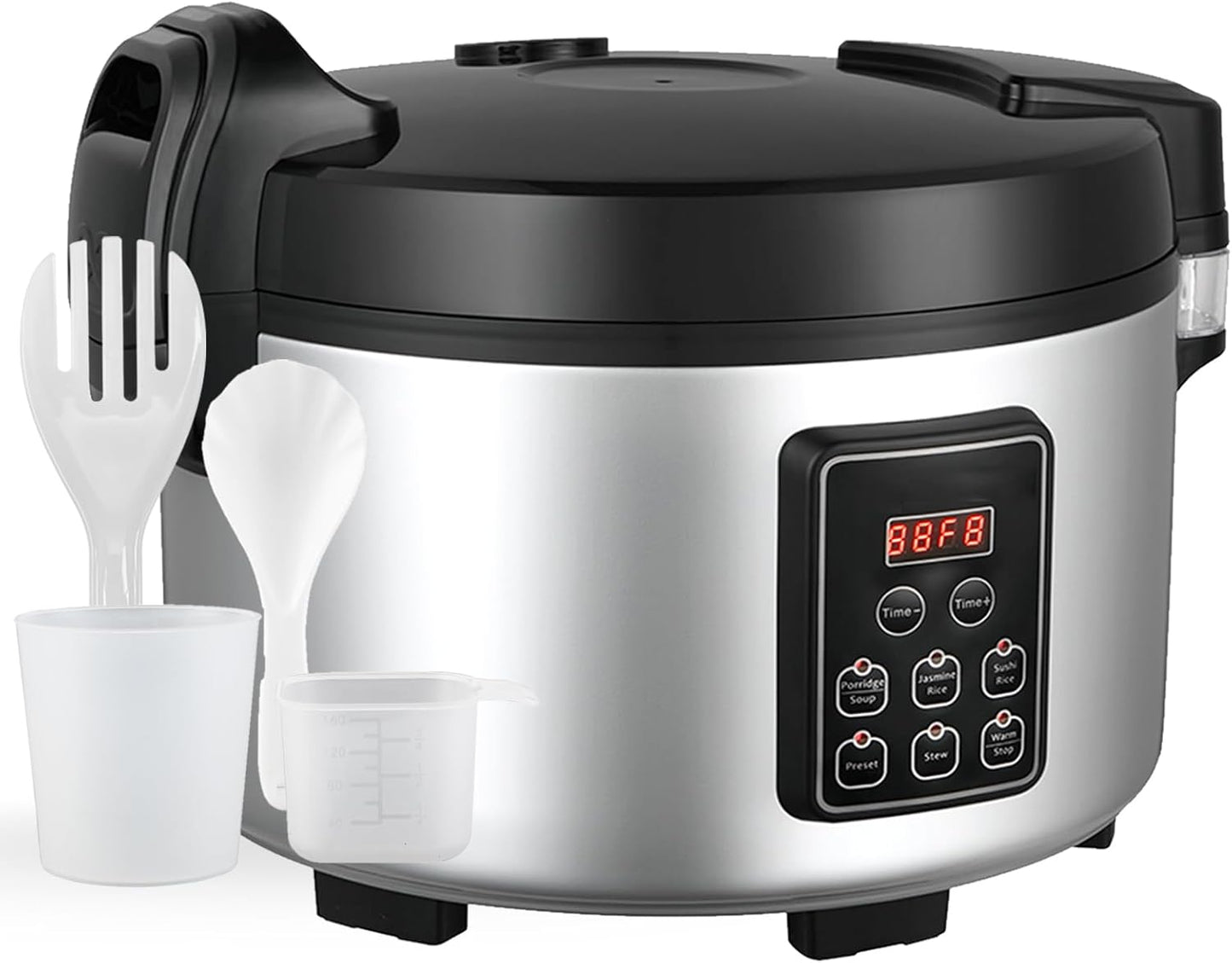VAKINEE 15L Commercial Rice Cooker - Time Presetting, 6 Functions, Energy-Efficient for Pros