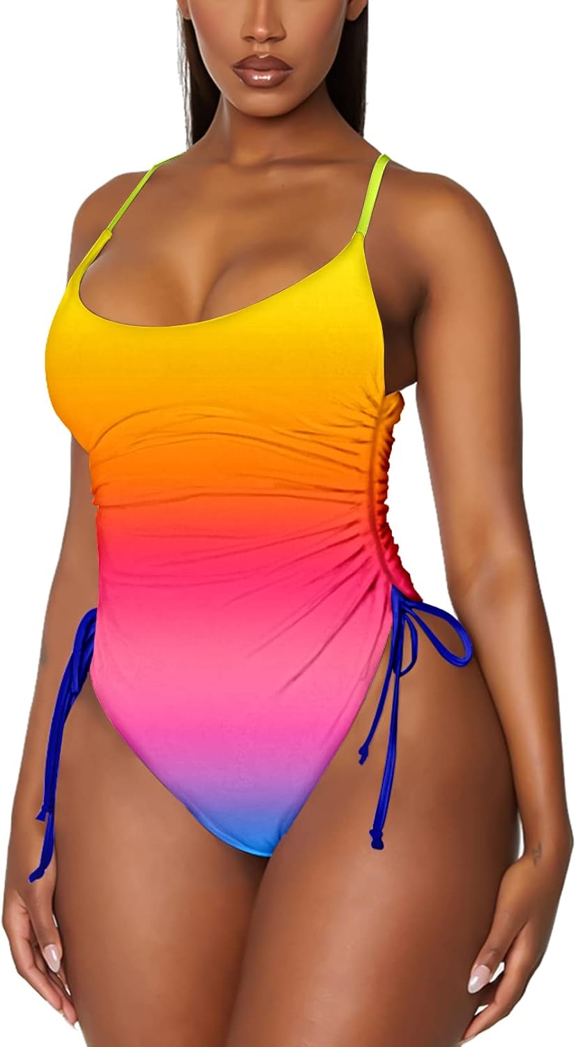 Viottiset Women's Ruched High Cut One Piece Swimsuit Review