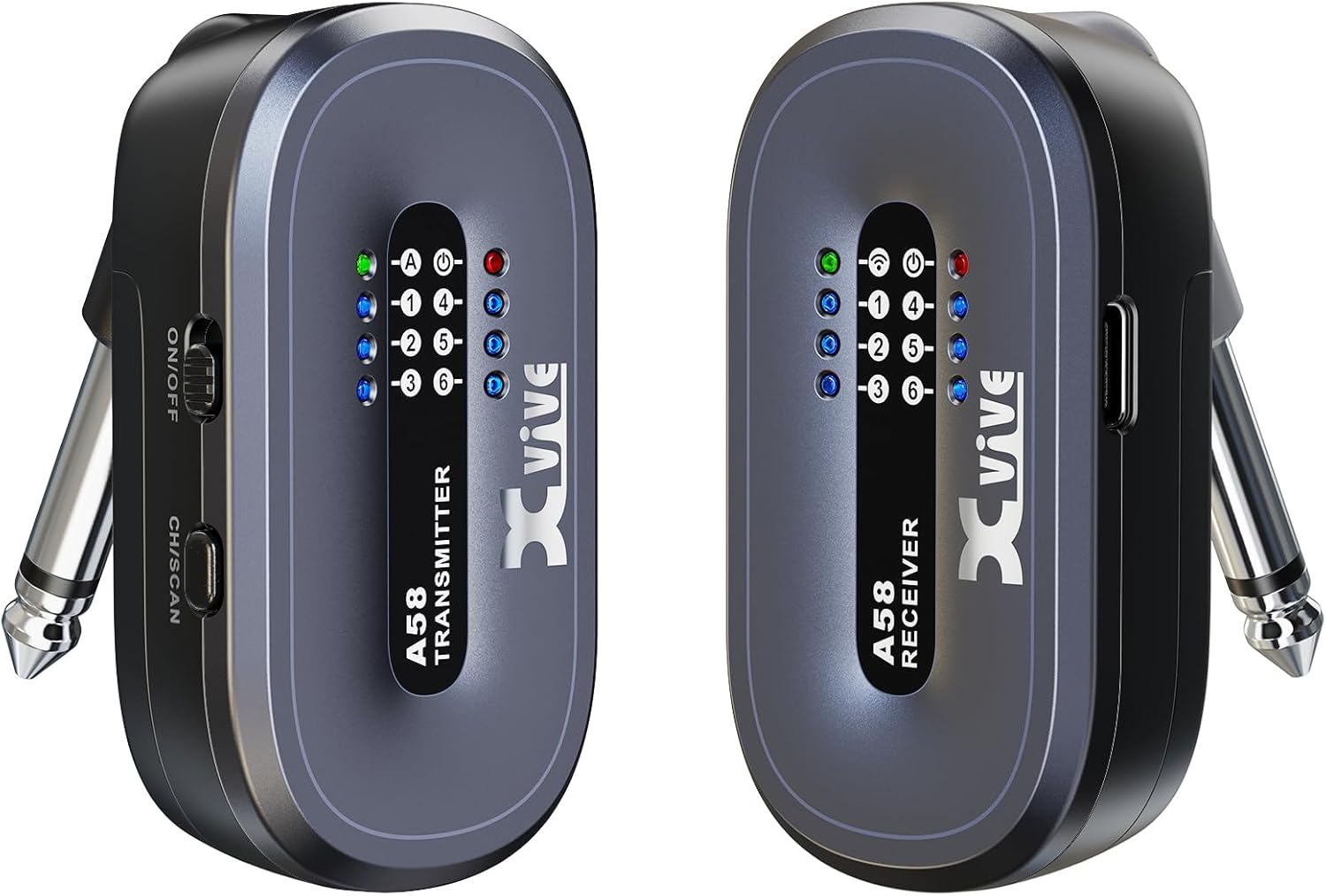 Xvive A58 Wireless Guitar System for Electric and Acoustic Guitars