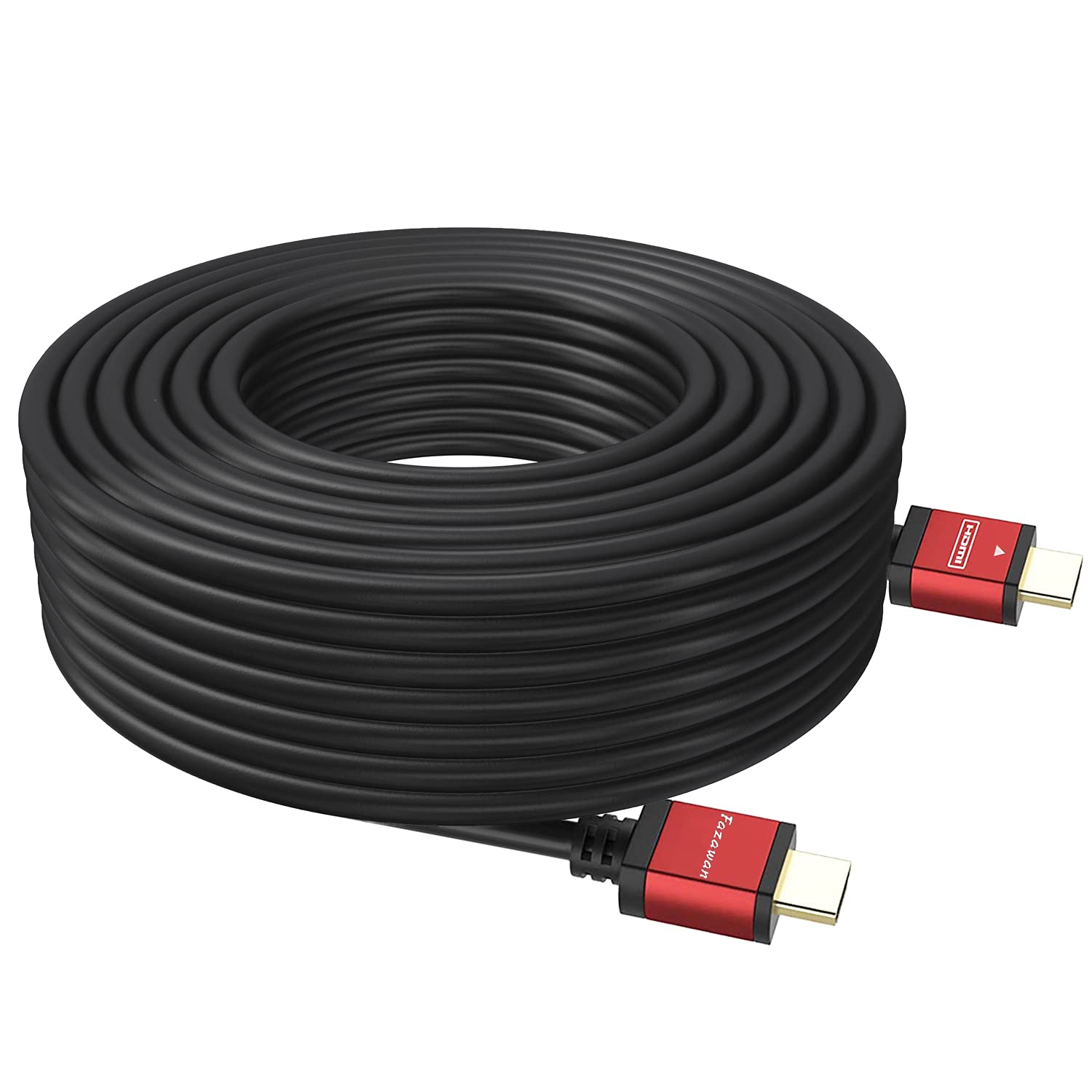 Fazawan 50ft HDMI Cable - 4K Quality & Clutter-Free Setup!
