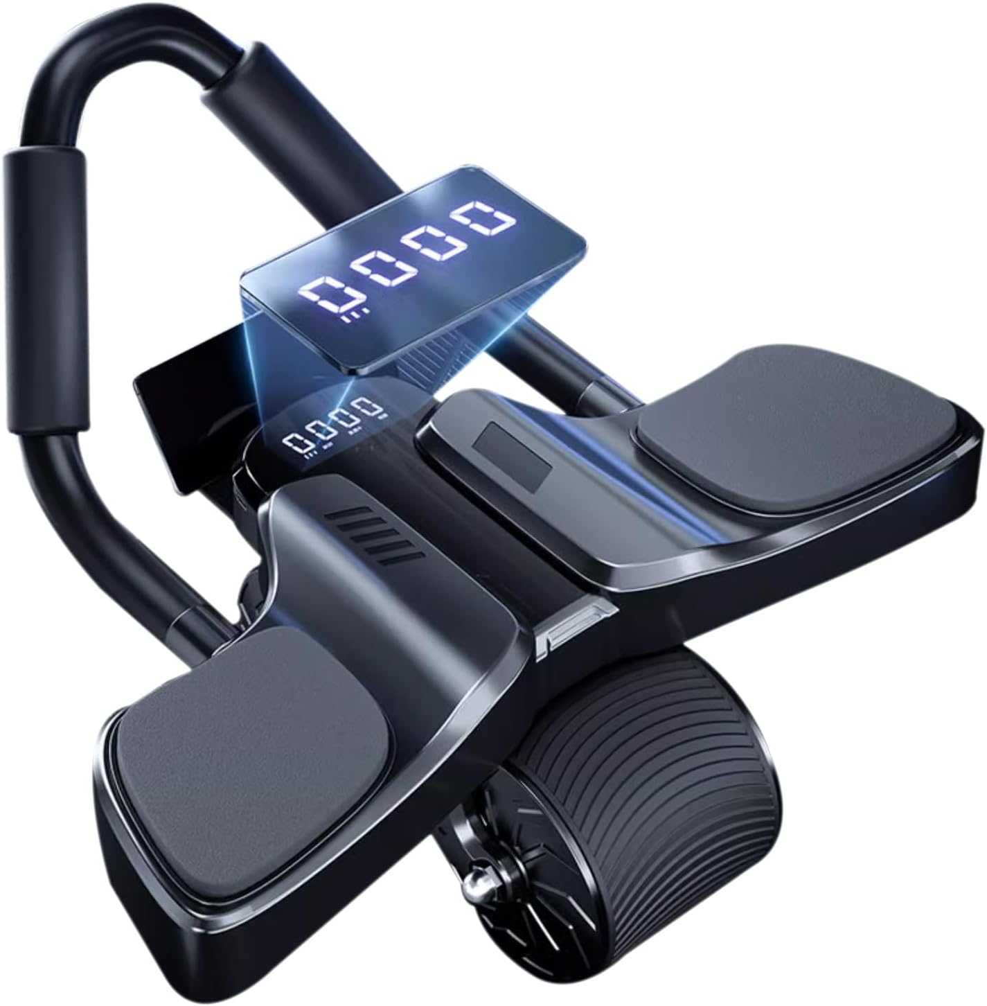 2024 Ab Roller: Elbow Support, Automatic Rebound, Timer