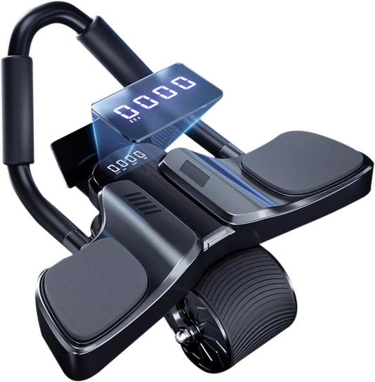 2024 Ab Roller: Elbow Support, Automatic Rebound, Timer