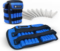 Adjustable Ankle Weights Set - 2 Wraps with 20 Metal Sticks