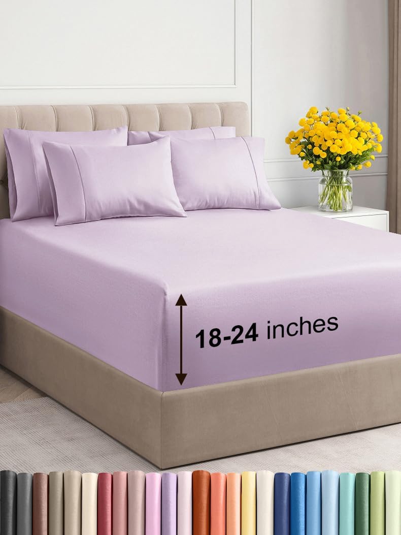 Extra Deep Queen Sheet Set - Soft and Breathable Luxury Sheets