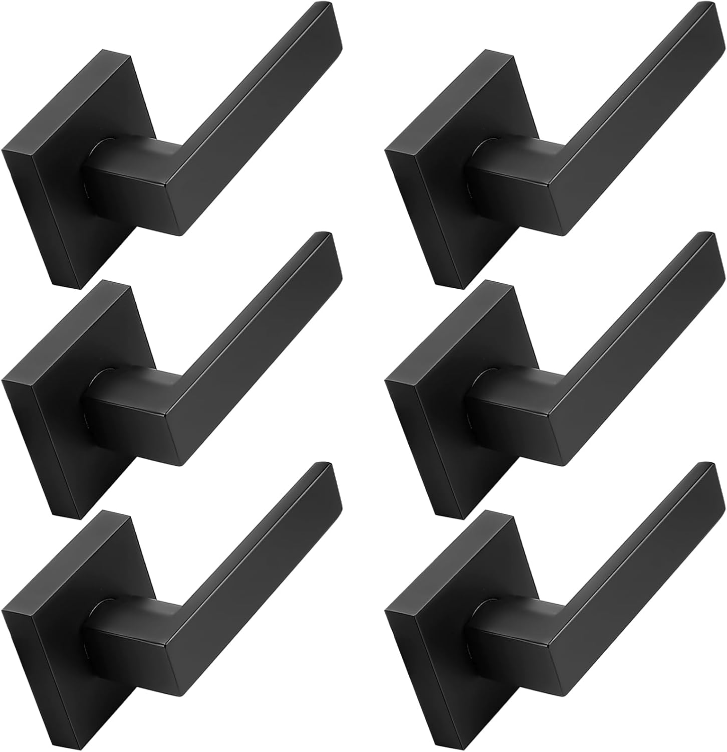 Probrico Matte Black Half Dummy Levers for Modern Interiors
