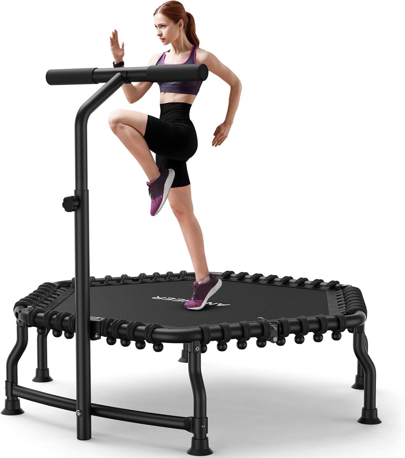 50in Rebounder Trampoline for Adults - High-Capacity Mini Trampoline
