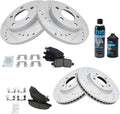 Front & Rear Ceramic Brake Pad and Rotor Kit for 2011-2016 Impala