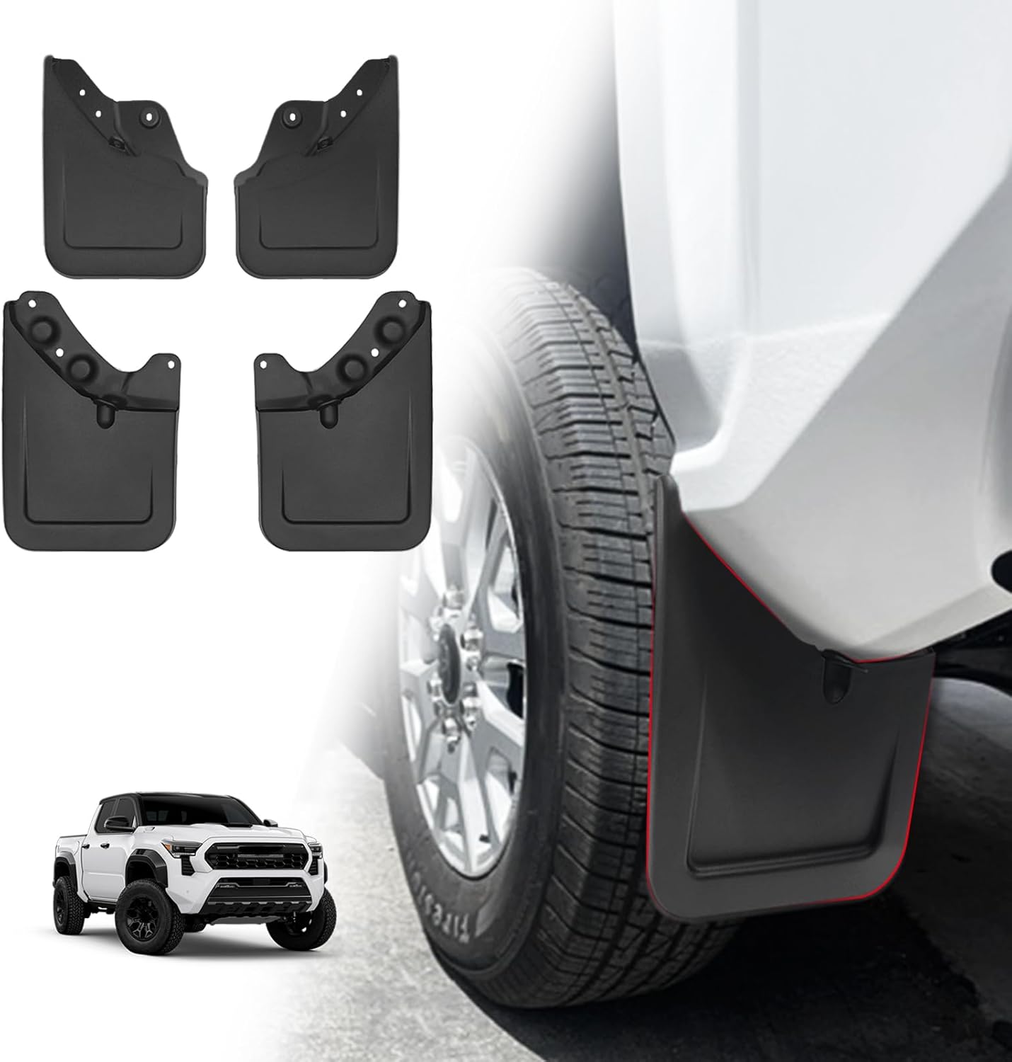 Muslogy Mud Flaps Splash Guards for Toyota Tacoma 2024 2025