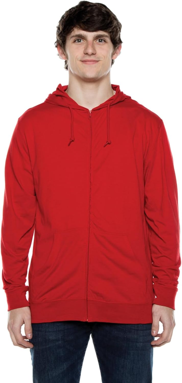 Ultra-Soft Full Zip Cotton Hoodie for Men