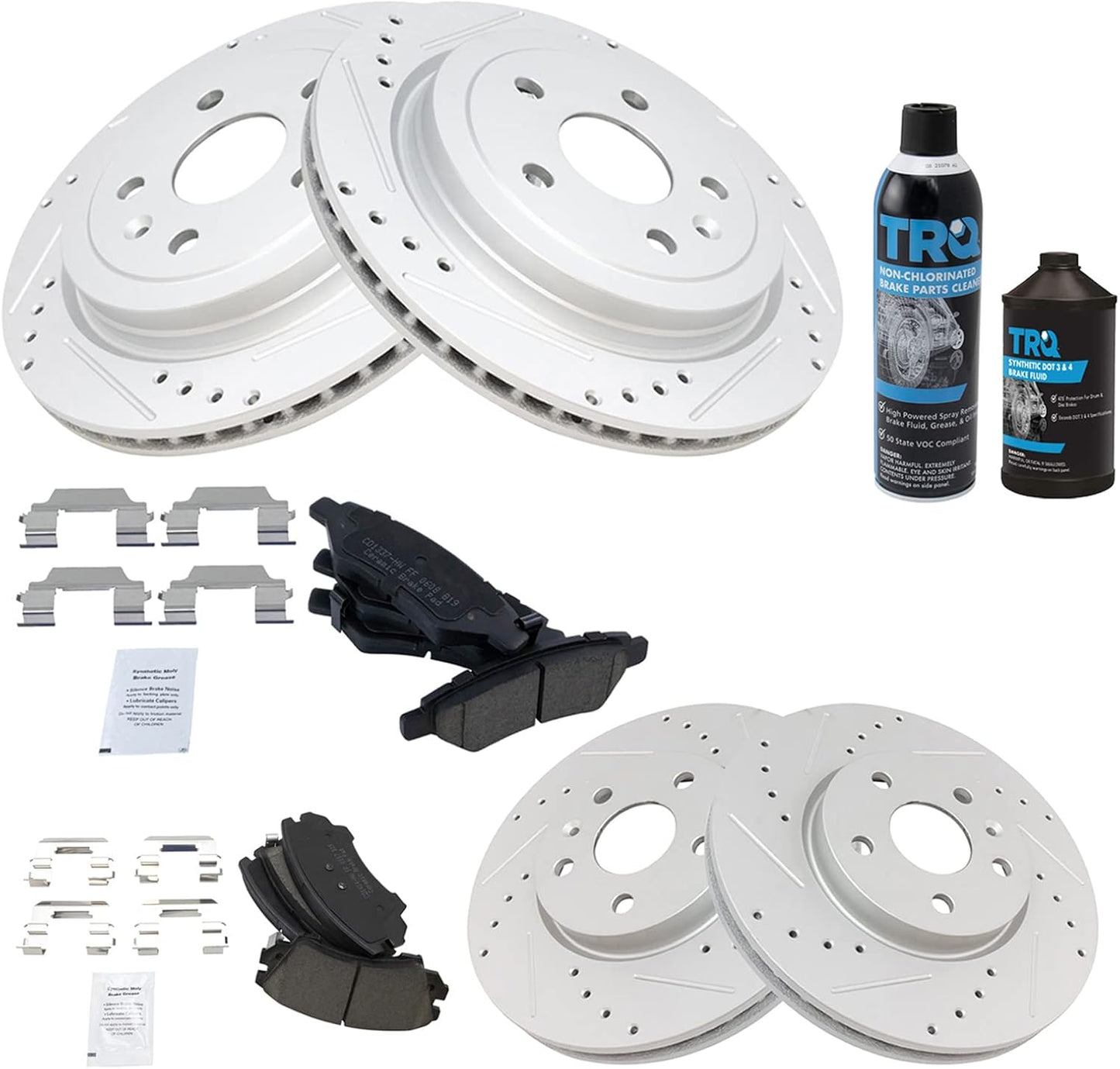 TRQ Performance Brake Pad & Rotor Kit for 2010-2015 Camaro