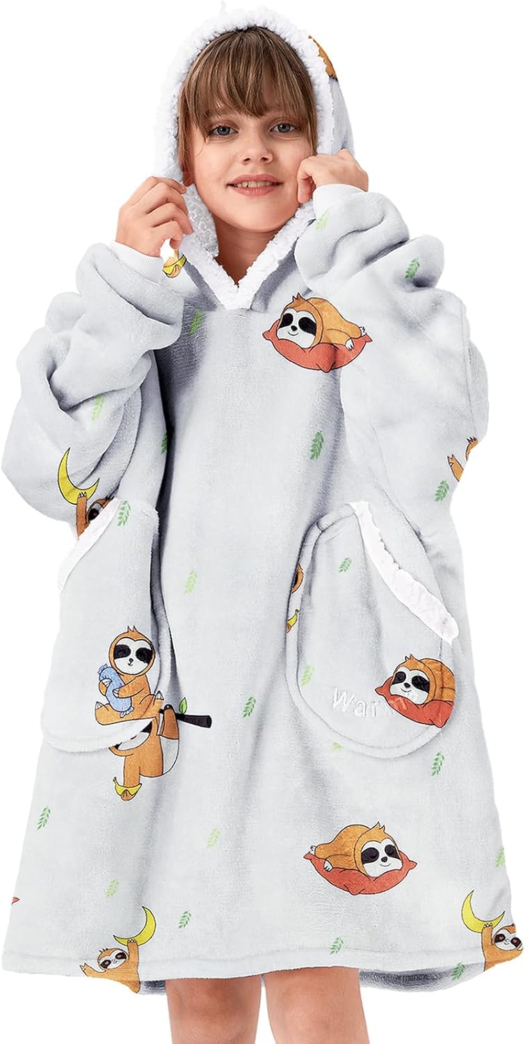 Cozy Kids Wearable Hoodie Blanket by American Trends