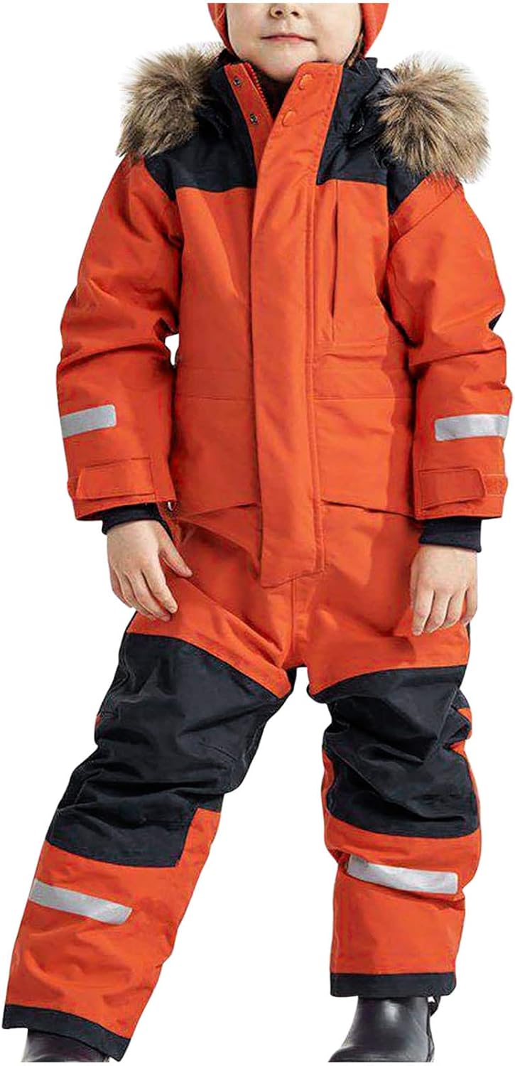Snow Suit for Kids: Waterproof Windproof One Piece Snowsuit