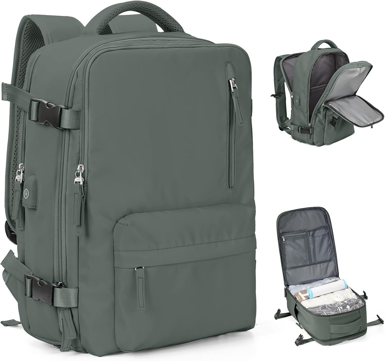 VGCUB Large Travel Backpack with Compression Seal Bags for Travel
