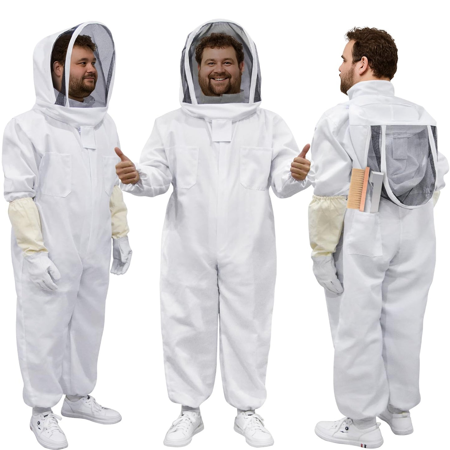 Professional Full Body Beekeeper Suit with Veil for All Levels