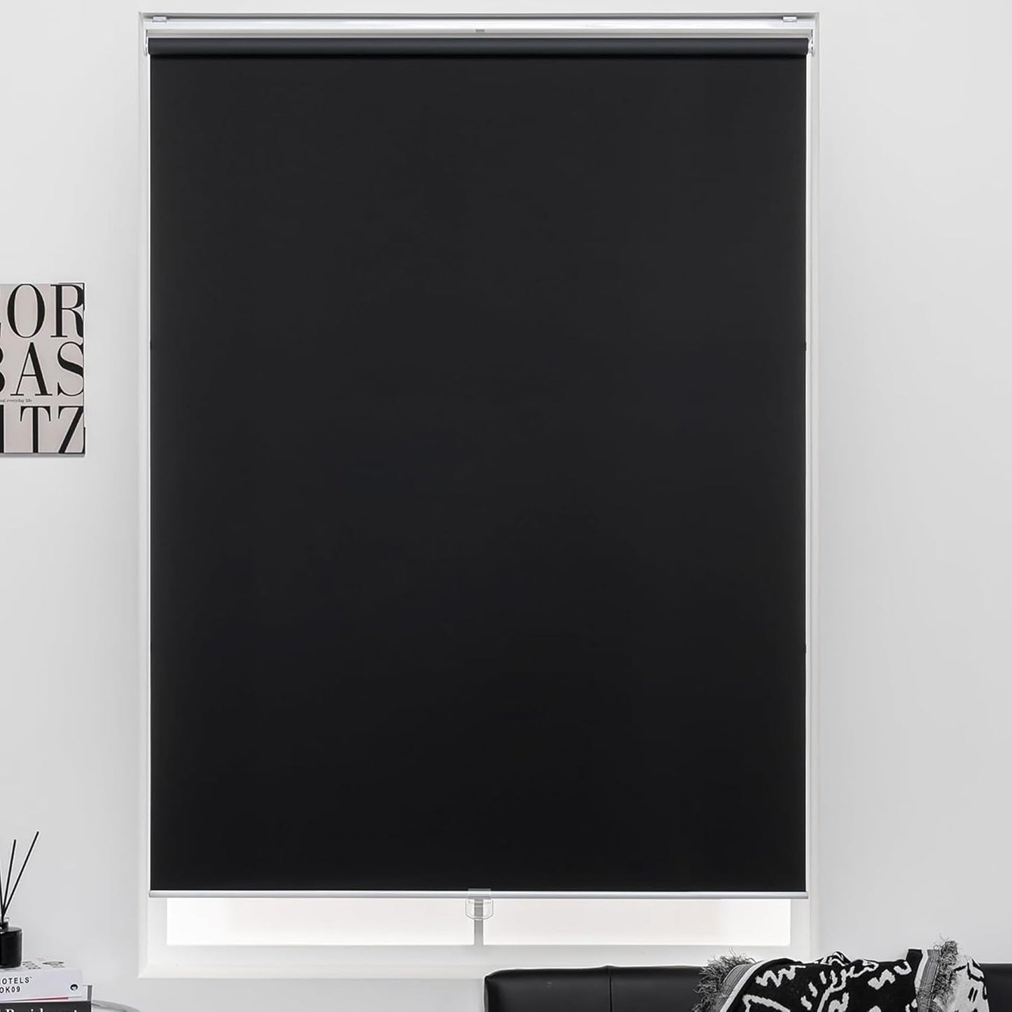 Cordless Roller Shades 100% Blackout Blinds for Home and Office