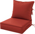 Outdoor Patio Chair Cushions Set 22 x 22 x 4 - Waterproof, Fade Lawn