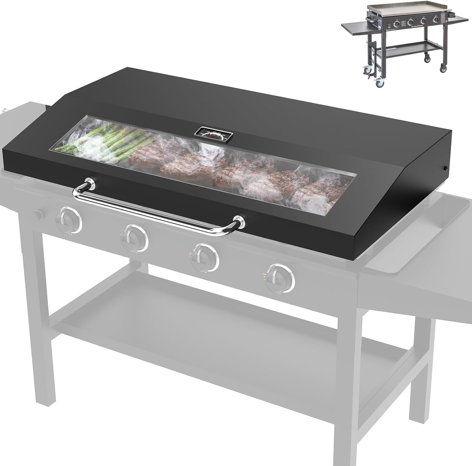 Upgrade Hinged Lid for Blackstone 36 in Omnivore Griddle Hood