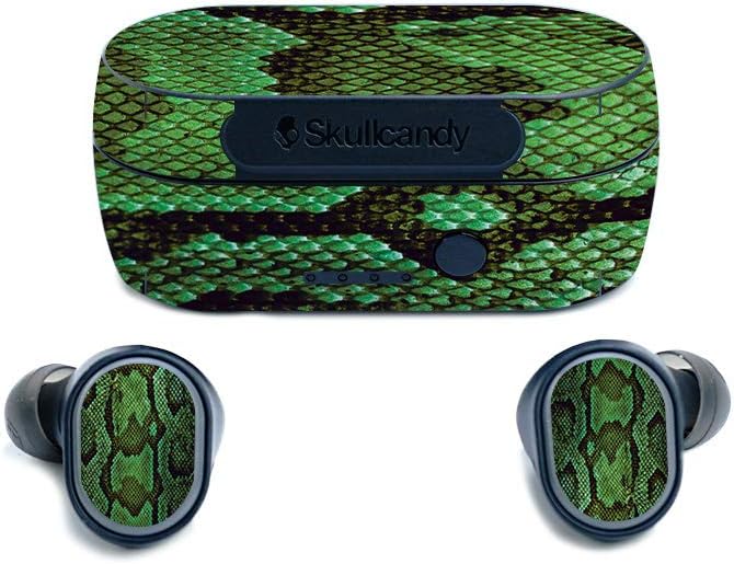 Protective Green Serpent Skin for Skullcandy Sesh Earbuds