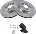 TRQ Front Brake Pad & Rotor Kit Compatible with 2002-2004 Honda CR-V