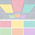 Fluorescent Light Covers 4 x 2 ft Pastel Pack of 6 - Classroom Light