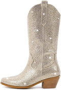 Sparkly Rhinestones Cowgirl Boots for Women - 2in Heel