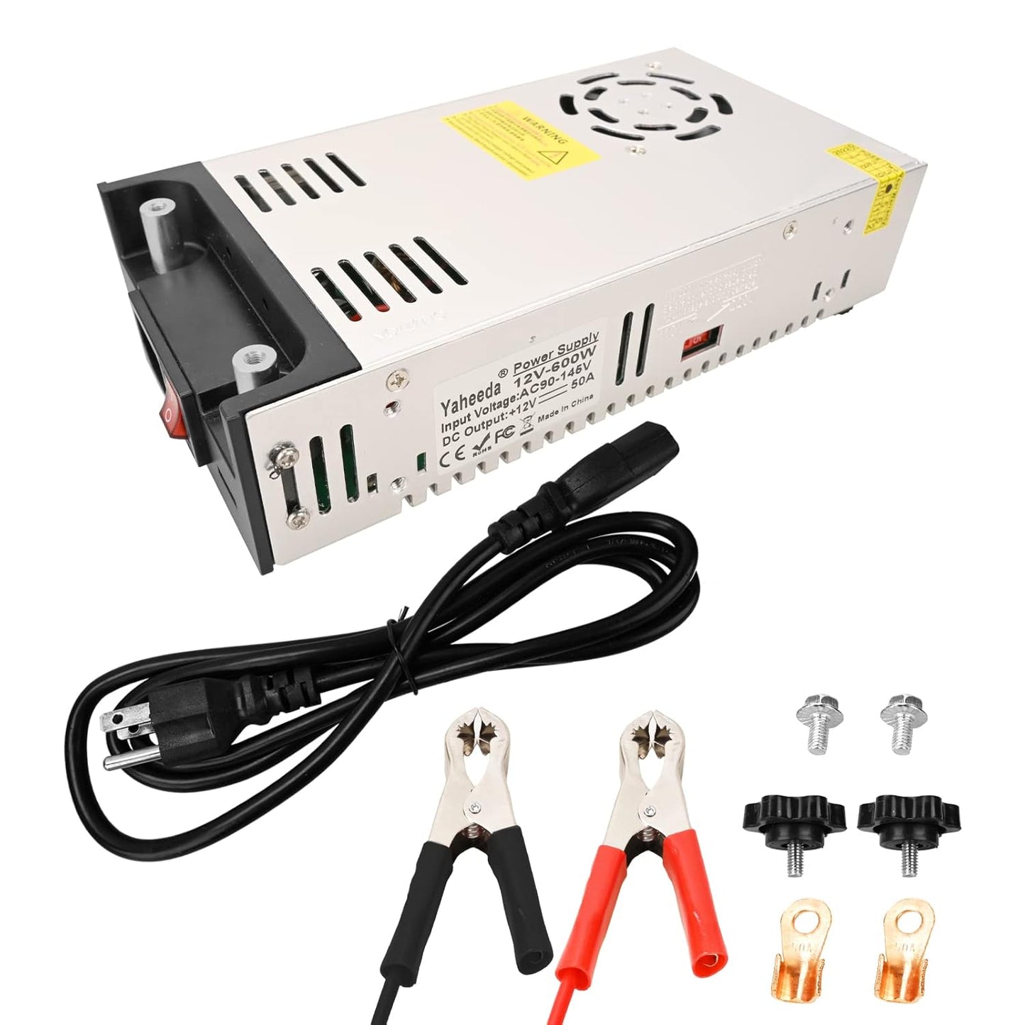 Yaheeda 12V Power Supply - Efficiently Convert AC to DC!