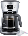 Maxam Silver Coffee Maker: Easy Measure & Water Filtration