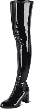 Thigh High Boots for Women Over The Knee Patent Leather - Sleek