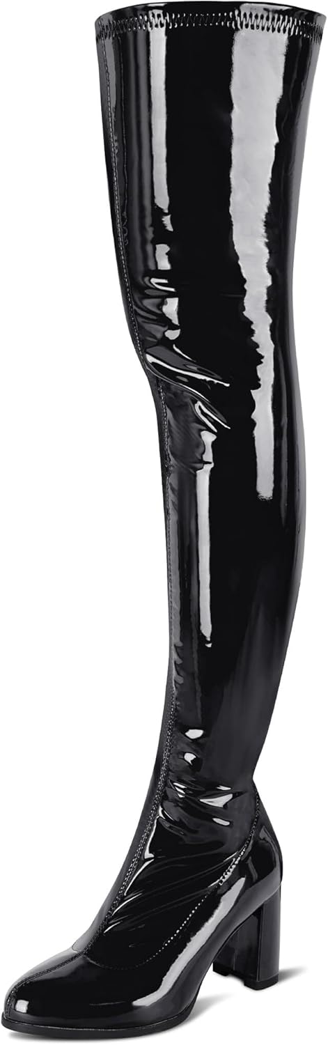 Gorgeous Thigh High Boots for Women with Chunky Heels and Style