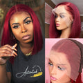 Bob Wig Human Hair 13x4 HD Lace Frontal Short Straight Bob - 99J